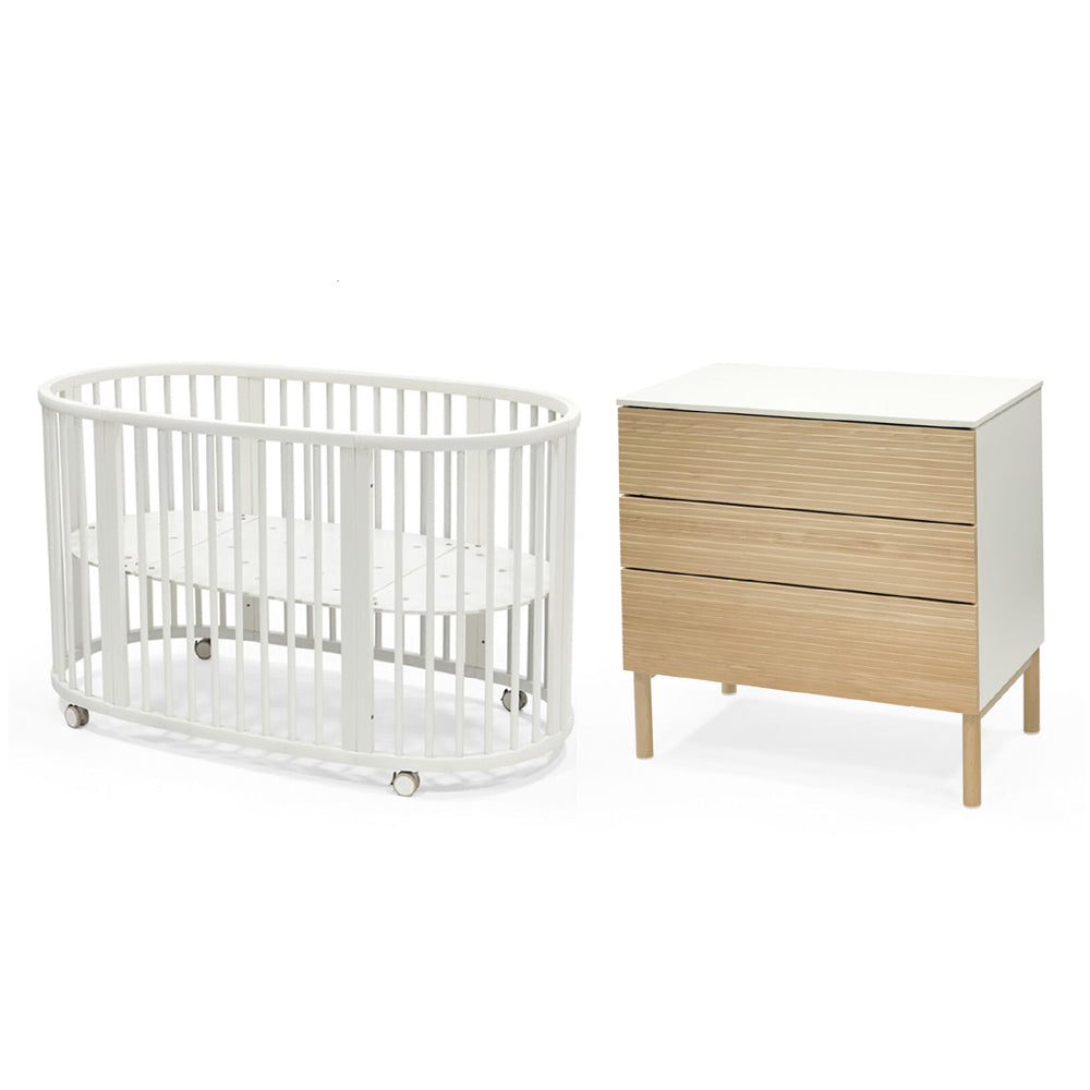 Stokke Sleepi Cot V3 + Dresser Natural
